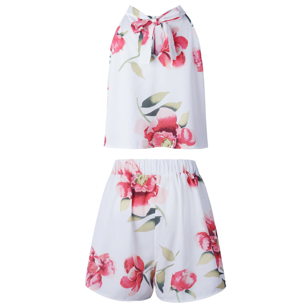 Sexy Jumpsuit For Women Loose Cause Boho Floral Female Rompers Beach Shorts Sets - MERGE.DAY.1.FREESTYLE