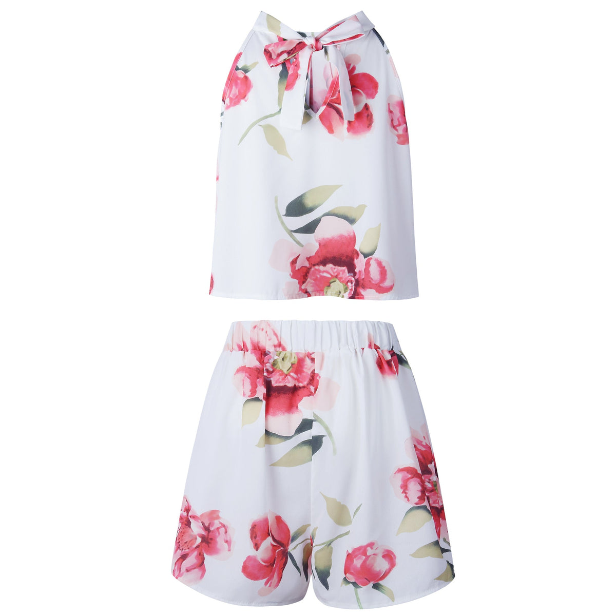 Sexy Jumpsuit For Women Loose Cause Boho Floral Female Rompers Beach Shorts Sets - MERGE.DAY.1.FREESTYLE