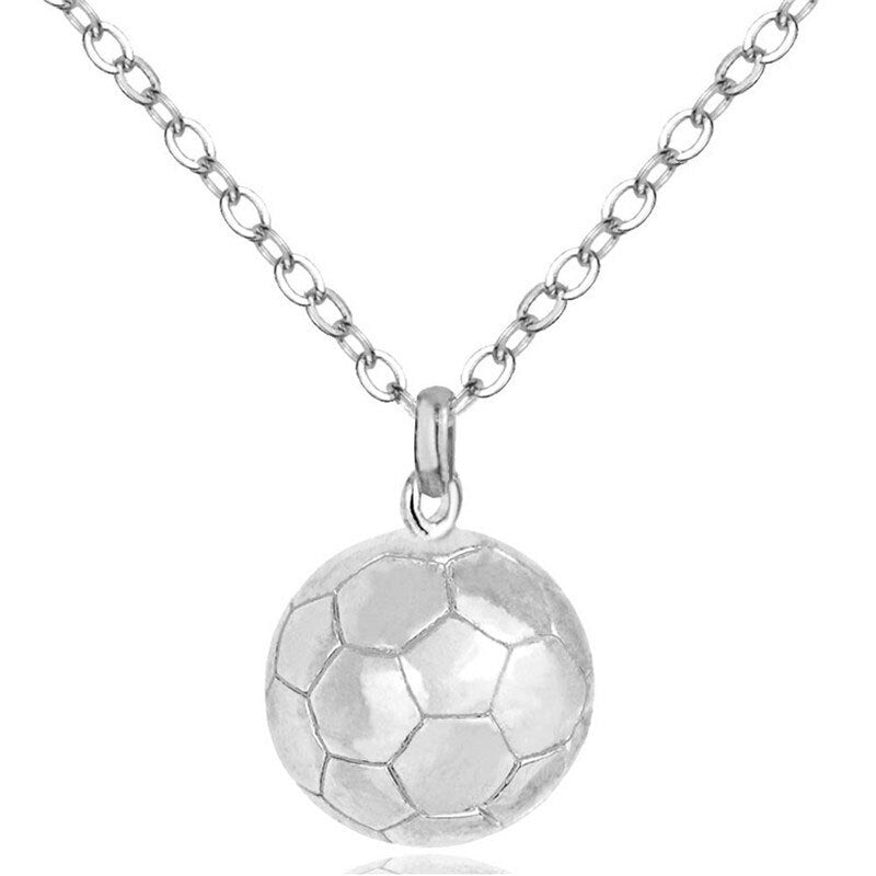 Basketball Necklace Choker Gold Silver Color Ball Shaped Pendant Sports Hip Hop Punk Jewelry - MERGE.DAY.1.FREESTYLE