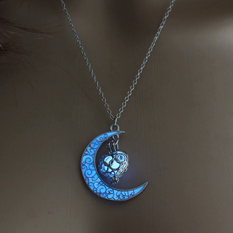 Hollow Luminous Stone Gem Charm Jewelry Pendant Necklace Gifts - MERGE.DAY.1.FREESTYLE