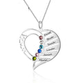 Name Necklace Personalized Birthstone Engrave Name Pendants - MERGE.DAY.1.FREESTYLE
