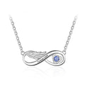Customized Wing Infinity Relationship Birthstone Name Pendant Necklace - MERGE.DAY.1.FREESTYLE