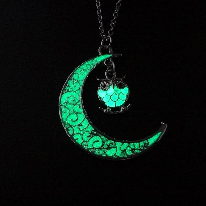 Hollow Luminous Stone Gem Charm Jewelry Pendant Necklace Gifts - MERGE.DAY.1.FREESTYLE