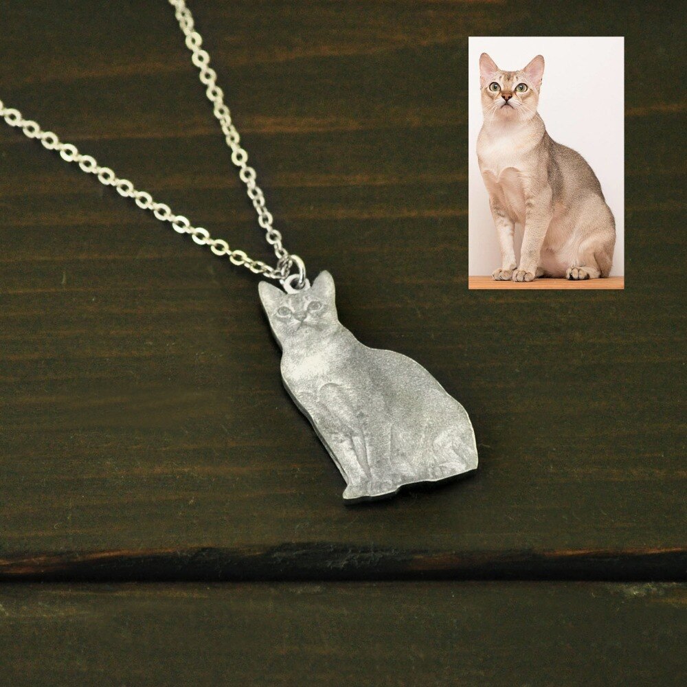 Personalized Photo Necklace,Pet Photo Necklace,Picture Necklace, Memorial Gift - MERGE.DAY.1.FREESTYLE