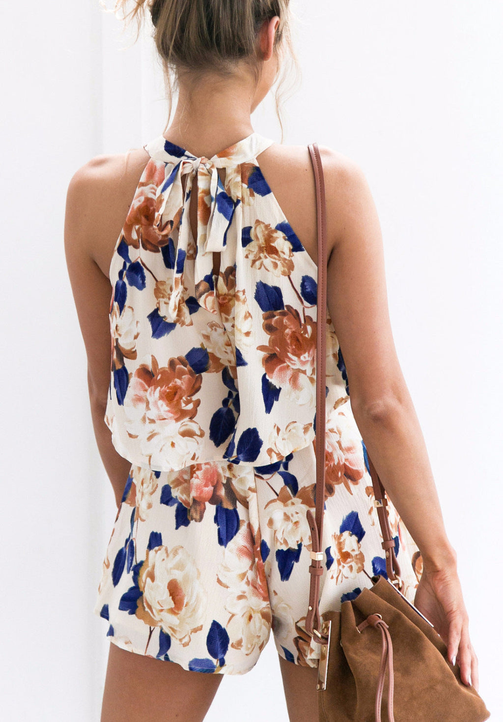 Sexy Jumpsuit For Women Loose Cause Boho Floral Female Rompers Beach Shorts Sets - MERGE.DAY.1.FREESTYLE