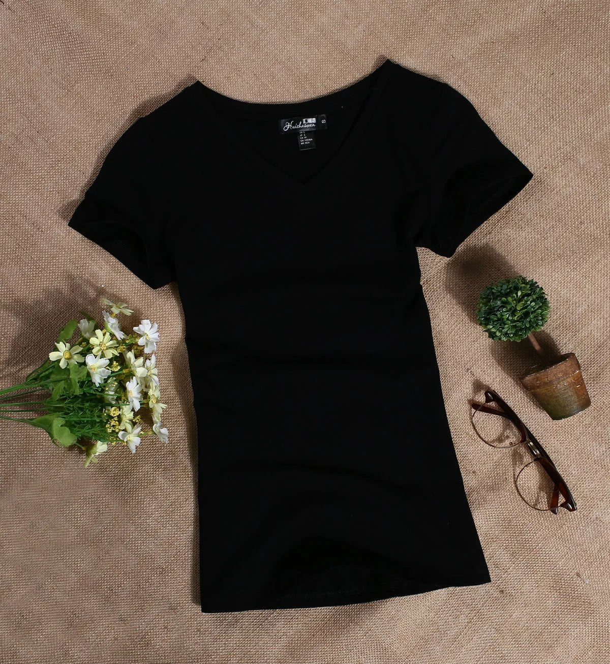 2022 Women's T Shirt Women Short Sleeved Slim Solid Color Womens Simple Tee T-Shirt - MERGE.DAY.1.FREESTYLE