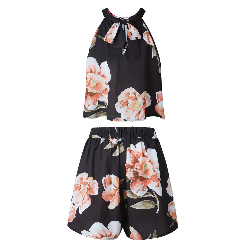 Sexy Jumpsuit For Women Loose Cause Boho Floral Female Rompers Beach Shorts Sets - MERGE.DAY.1.FREESTYLE