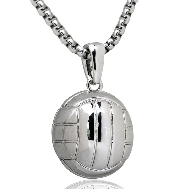 Basketball Necklace Choker Gold Silver Color Ball Shaped Pendant Sports Hip Hop Punk Jewelry - MERGE.DAY.1.FREESTYLE