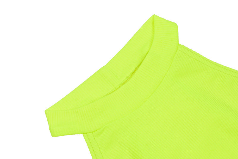 2022 Neon Green Red Orange Sexy Bodysuit Summer Clothes for Women Casual Streetwear Jumpsuits - MERGE.DAY.1.FREESTYLE