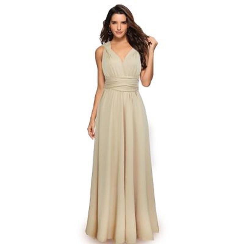 Sexy Women Multiway Wrap Convertible Boho Maxi Club Red Dress Bandage Long Dress - MERGE.DAY.1.FREESTYLE