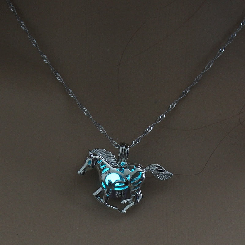 Hollow Luminous Stone Gem Charm Jewelry Pendant Necklace Gifts - MERGE.DAY.1.FREESTYLE