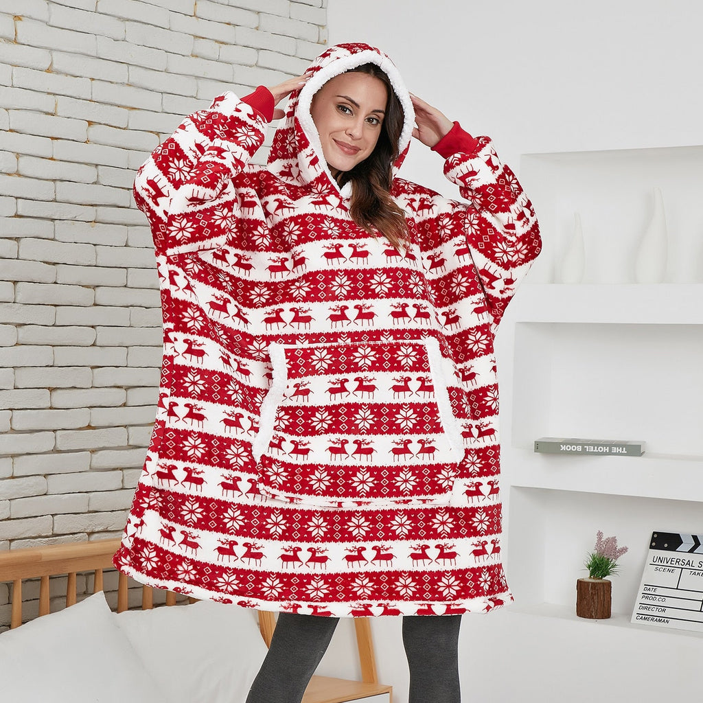 Sudadera con capucha extragrande para mujer, sudadera tipo manta gigante de forro polar con diseño tie-dye