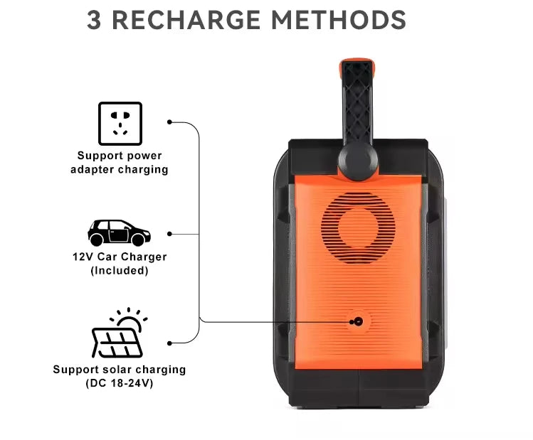 Factory Price New Design Solar Energy Systems 48000mAh Portable Rechargeable Power Station With LED for Camping - MERGE.DAY.1.FREESTYLE