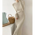 O-neck Slim Sweaters Bodycon Dress Autumn Winter Knitted Vestidos - MERGE.DAY.1.FREESTYLE