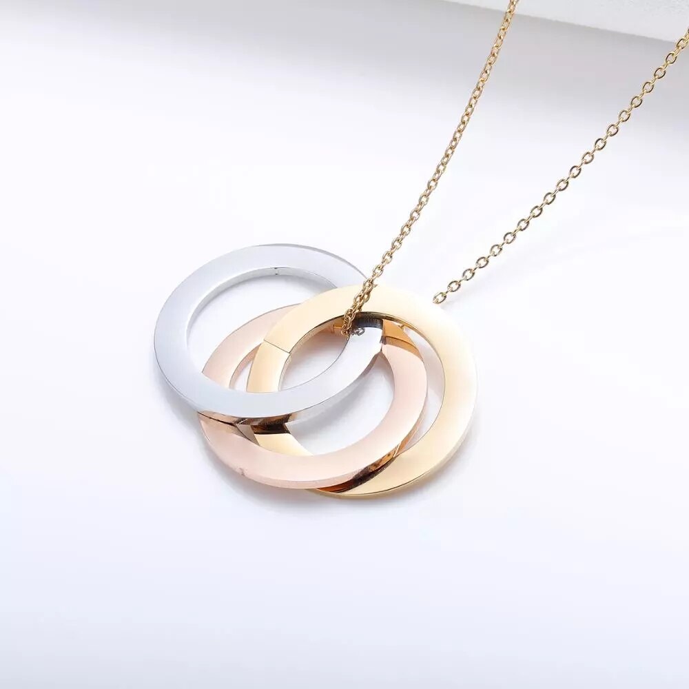 Personalized Name Necklace Gold Plated Stainless Steel Necklaces Child Name Pendant - MERGE.DAY.1.FREESTYLE