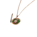 Wedding Gift For Couple Custom Color Photo Round Locket Necklaces Pendant - MERGE.DAY.1.FREESTYLE