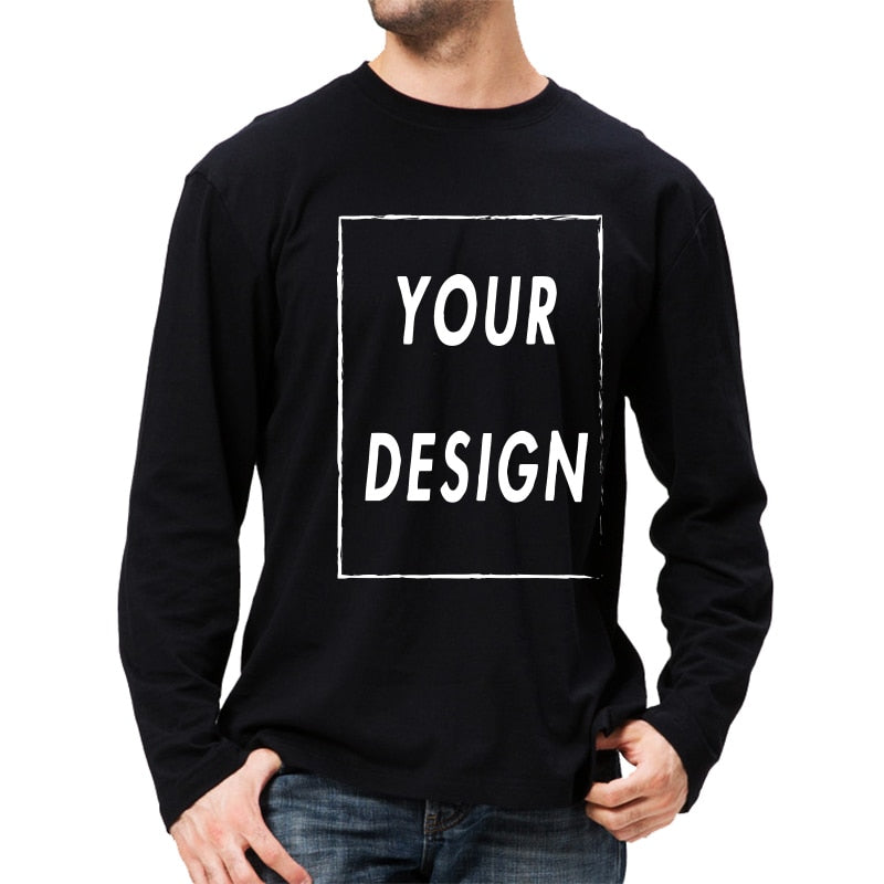 Custom Long Sleeve Shirt EU Size 100% Cotton Make Your Design Logo Text High Quality Gifts Tops - MERGE.DAY.1.FREESTYLE