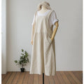 Spring and Summer Sleeveless Robe Dress Ladies Dress Plus Size XL- 5XL Cotton Linen Wome - MERGE.DAY.1.FREESTYLE