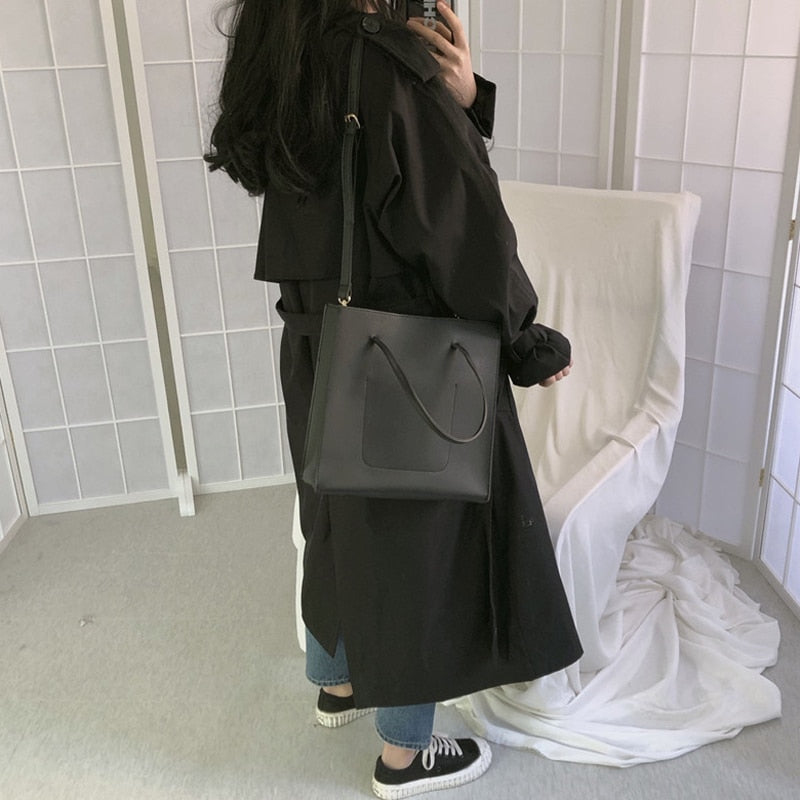 Loose Overcoat Autumn Winter Fashion Double-breasted Windbreaker Femme - MERGE.DAY.1.FREESTYLE