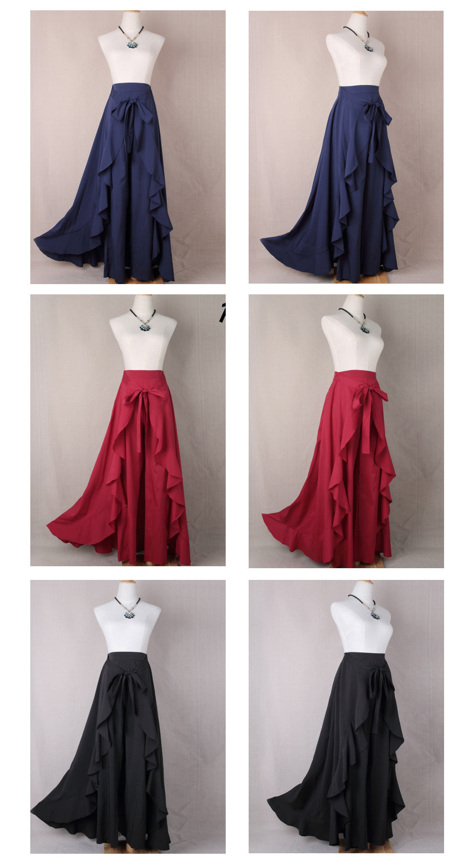 Women Pants Causal Ruffle Drawstring TrouserHigh Waist Loose Dancing Outfits Palazzo Skirt - MERGE.DAY.1.FREESTYLE