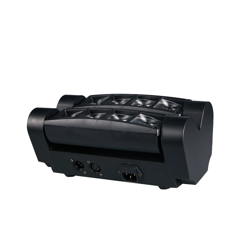 Moving Head DJ Lights LED Spider 80W RGBW Stage Lights Sound Activated DMX-512 for Party Pub Wedding Event Club Carnival Festiva - MERGE.DAY.1.FREESTYLE