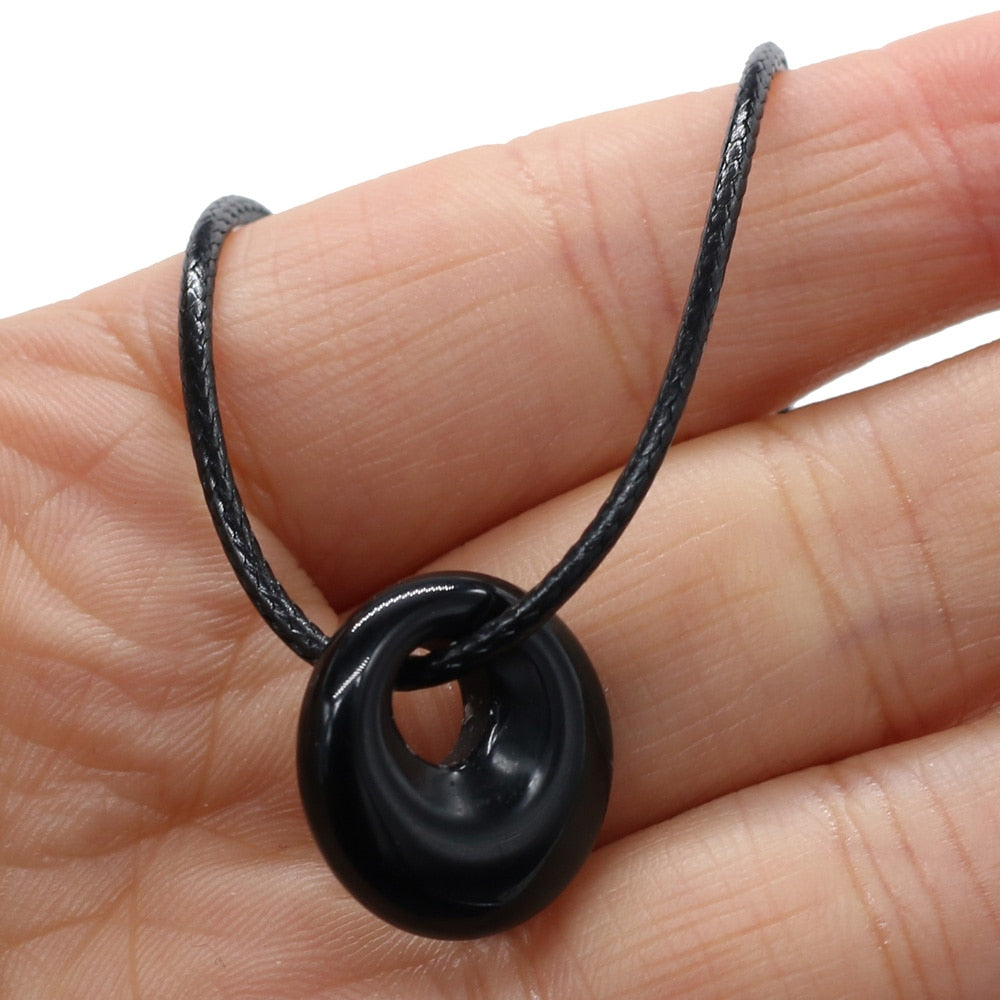 Natural Malachites Rose Quartzs Pendant Necklace Simple Stylish Pendant Necklace - MERGE.DAY.1.FREESTYLE