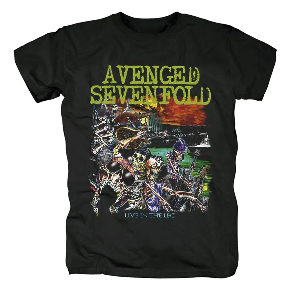 Harajuku Metalcore Avenged Sevenfold Rock T Shirt Hip Hop Streetwear T Shirt - MERGE.DAY.1.FREESTYLE