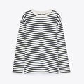 Women Striped Long Sleeve T-shirts Female Streetwear Autumn Spring Cotton Tees Tops - MERGE.DAY.1.FREESTYLE