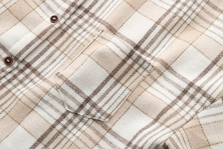 Velvet Thicken Plaid Shirts Blouses Autumn Winter Warm Shirts - MERGE.DAY.1.FREESTYLE