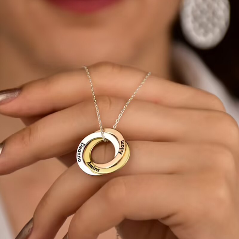 Personalized Name Necklace Gold Plated Stainless Steel Necklaces Child Name Pendant - MERGE.DAY.1.FREESTYLE