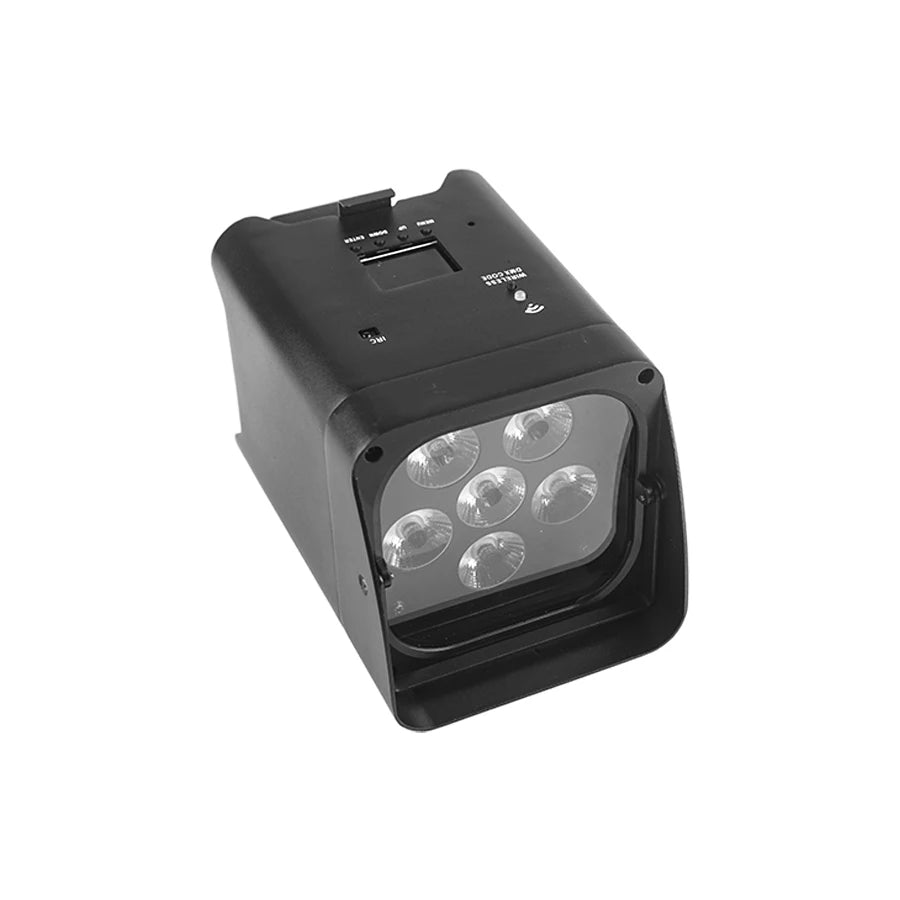 Battery Powered LED Uplights Rechargeable Par Can 6x18W RGBWA+UV 9600 MAh APP/Remote/DMX512 Control Stage Lights - MERGE.DAY.1.FREESTYLE