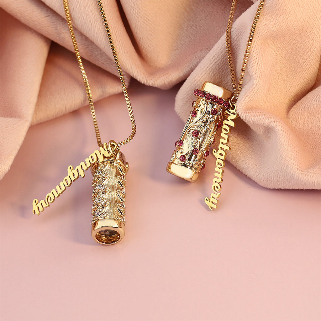 Personalised Letter Mini Colorful Kaleidoscope Pendant Necklaces - MERGE.DAY.1.FREESTYLE