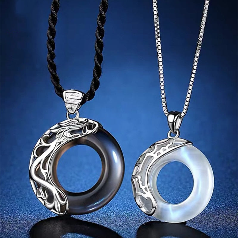 Heaven Officials Blessing Couple Necklaces Moonlight Pendant Necklace For Lovers Friendship Jewelry - MERGE.DAY.1.FREESTYLE