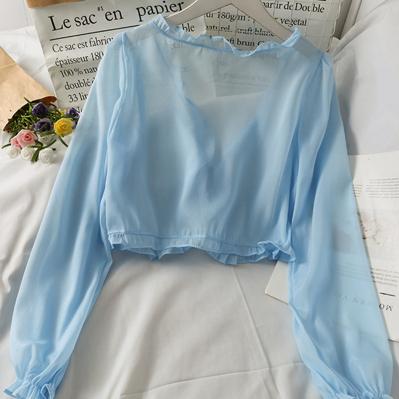 Thin Coat Casual Lace Bow Summer Sun Protection Female Cardigan Shirt Clothing Tops - MERGE.DAY.1.FREESTYLE