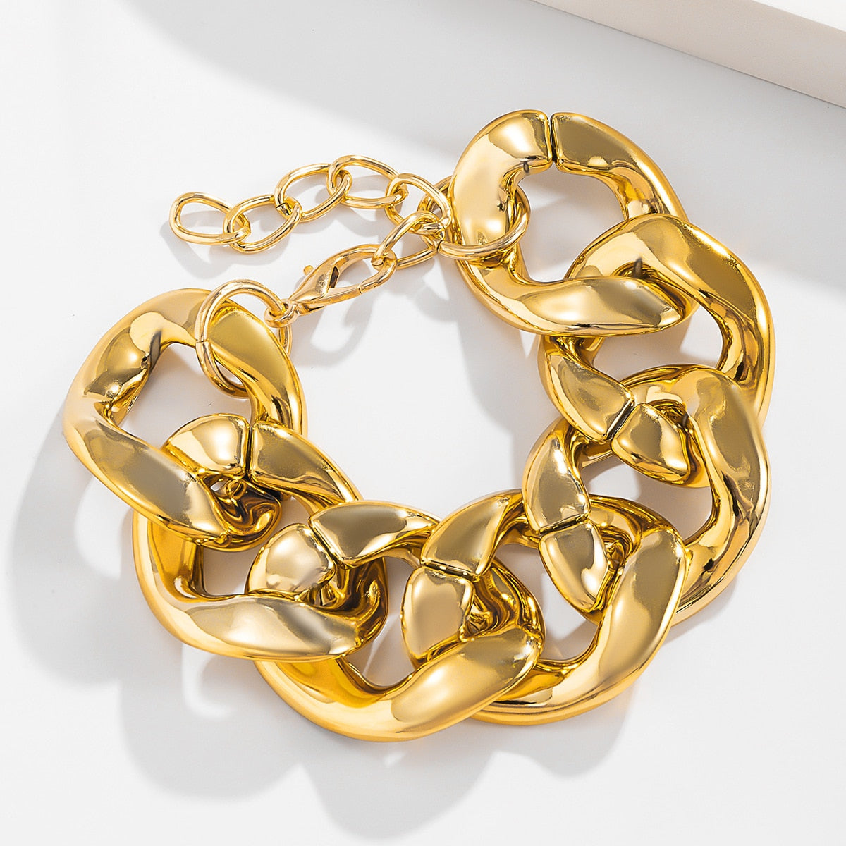 Hip Hop Thick Link Chain Bracelet Women's CCB Material - MERGE.DAY.1.FREESTYLE