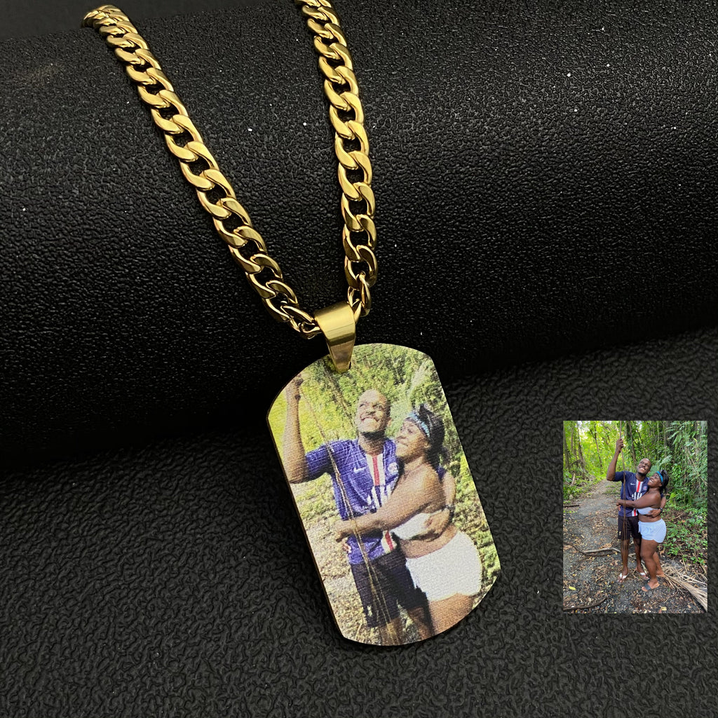 Custom Color Photo Necklaces Pendant With Picture Chain Necklace For Women Child Baby Jewelry - MERGE.DAY.1.FREESTYLE