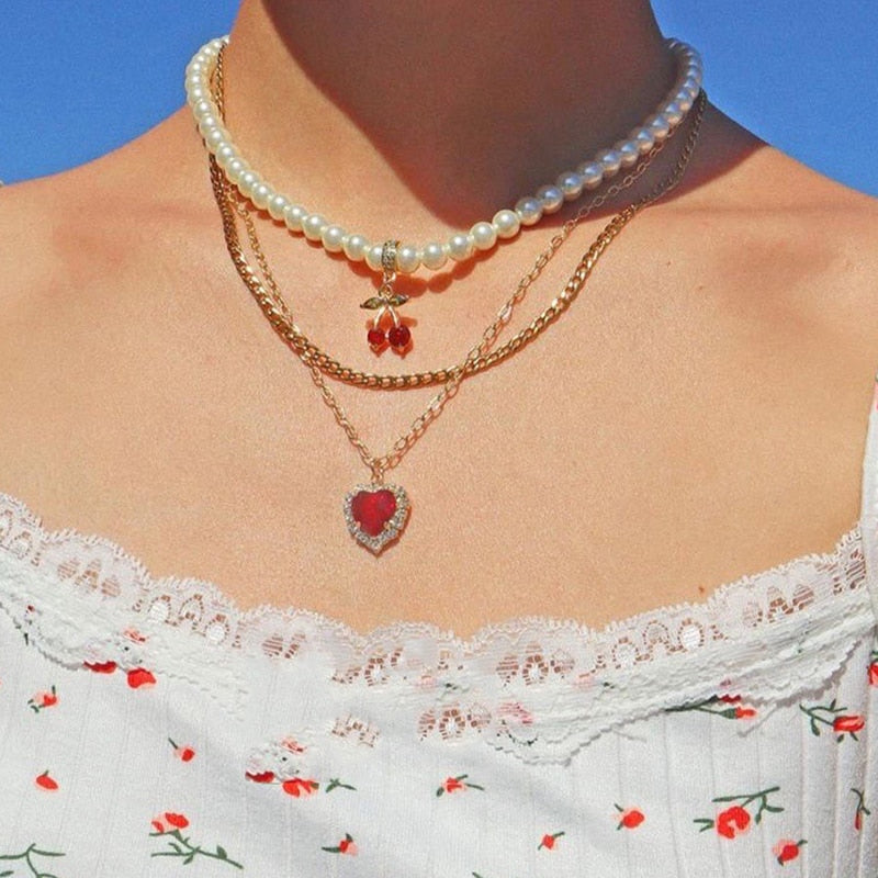 Trend Jewelry Wedding Big Pearl Necklace For Women Fashion White Imitation Pearl Choker - MERGE.DAY.1.FREESTYLE