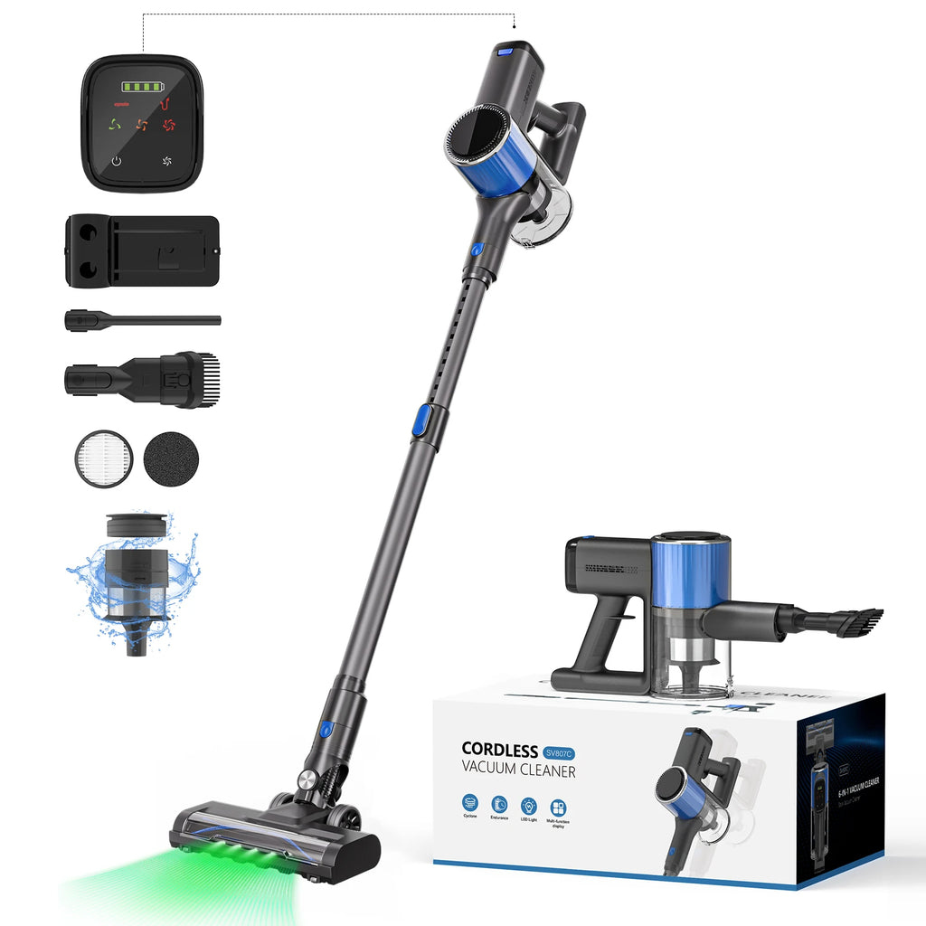 EU Local Stock Stick Cordless Vacuum for Cars Household with Self-Cleaning Brush Roll 30Kpa Strong Suction Removable Battery - MERGE.DAY.1.FREESTYLE