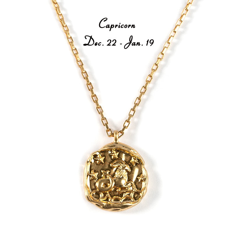 twelve zodiac signs necklace - MERGE.DAY.1.FREESTYLE