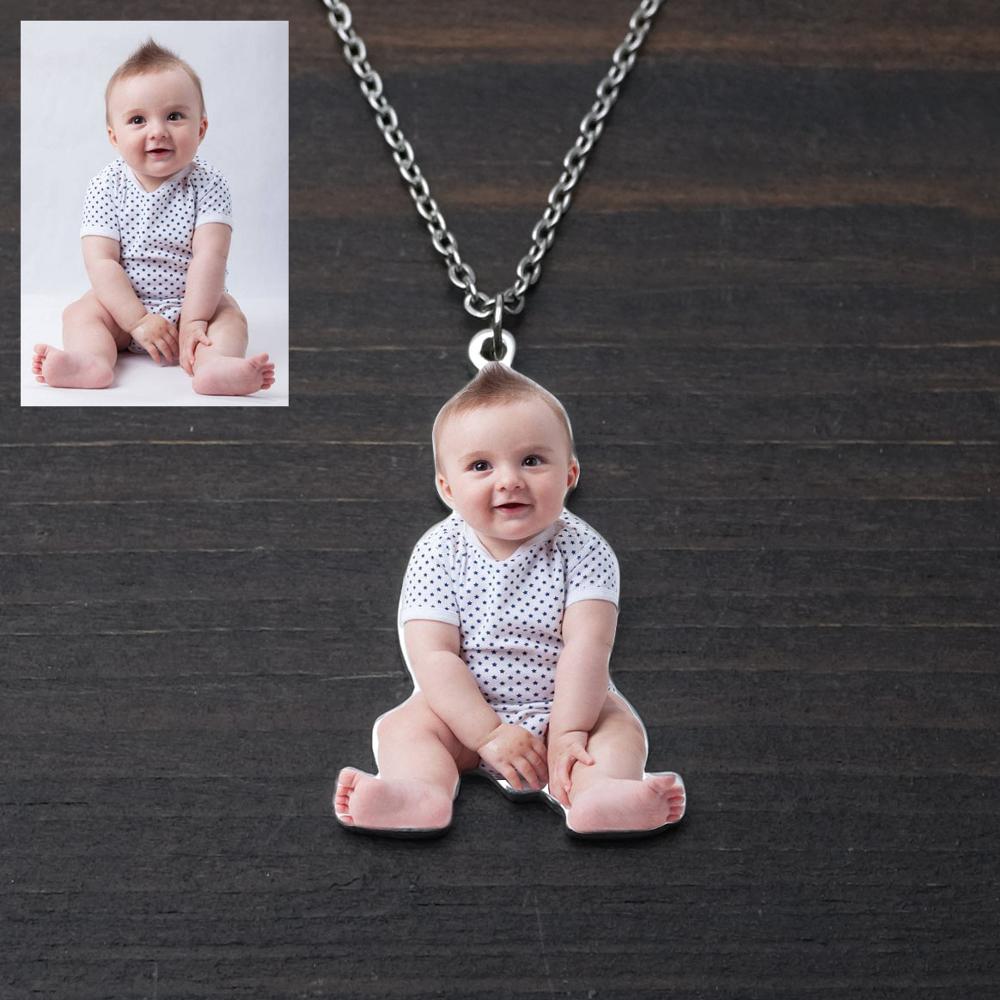 Personalized Photo Necklace,Pet Photo Necklace,Picture Necklace, Memorial Gift - MERGE.DAY.1.FREESTYLE