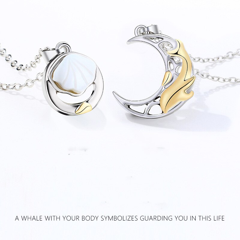 Magnet Stone Shell Men's and Women's Clavicle Fashion Couple Necklace Chains - MERGE.DAY.1.FREESTYLE