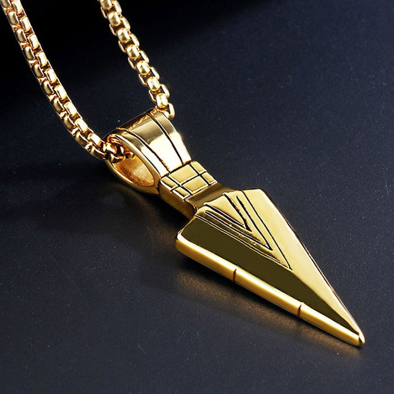 Black Rectangle Pendant Necklace Men Stainless Steel Chain Men Necklace Jewelry - MERGE.DAY.1.FREESTYLE