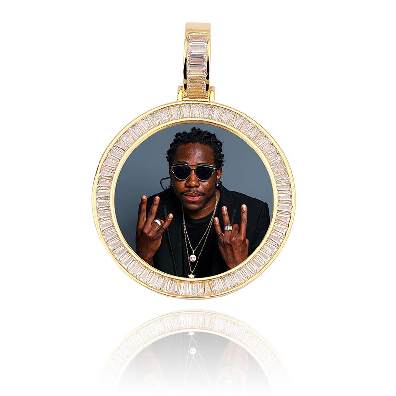 Custom Made Photo Medallions Necklace & Pendant With Hip hop Jewelry - MERGE.DAY.1.FREESTYLE