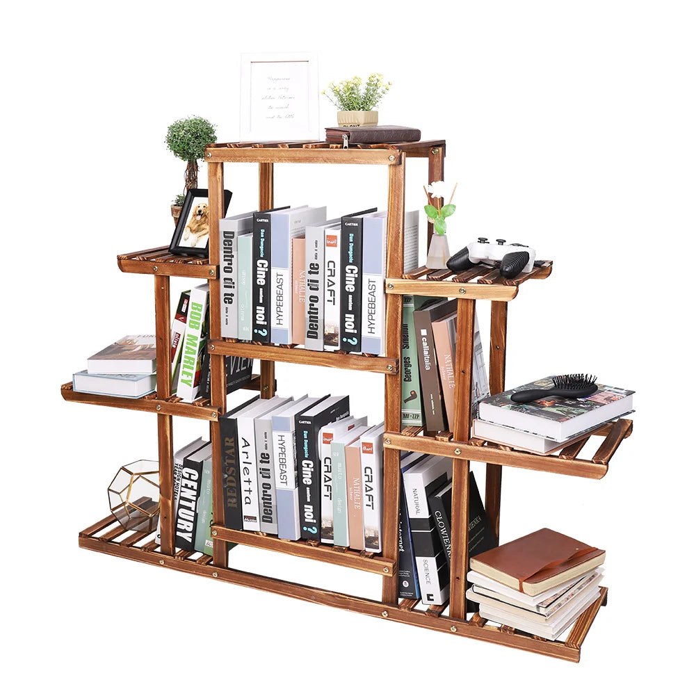 Heavy Duty Wooden Plant Stand Flower Pots Shelf Indoor Outdoor Display Rack - MERGE.DAY.1.FREESTYLE