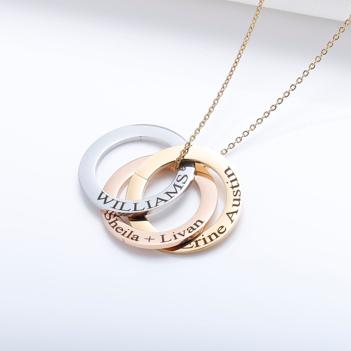 Personalized Name Necklace Gold Plated Stainless Steel Necklaces Child Name Pendant - MERGE.DAY.1.FREESTYLE