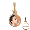 Personalized Custom Photo Pendan Round With Angel Accessories Jewelry - MERGE.DAY.1.FREESTYLE