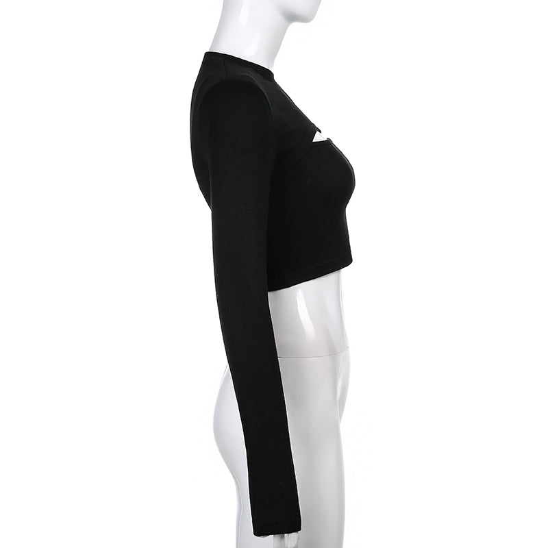 Sexy Hollow Knit Top Sweater Women Party Navel Slim Ribbed Summer Lady Shirts - MERGE.DAY.1.FREESTYLE