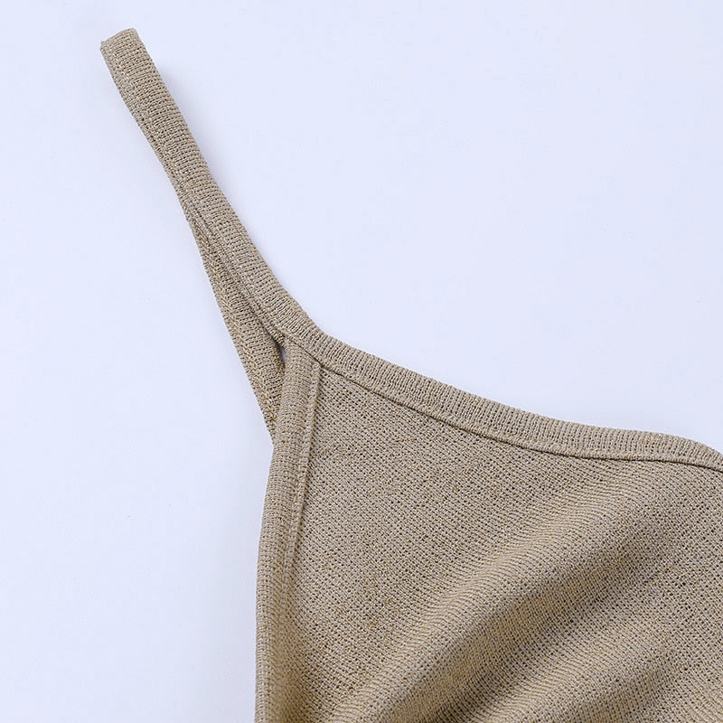 Knitted Maxi Dresses for Women Summer 2021 Elegant Sexy Cut Out Backless Bodycon - MERGE.DAY.1.FREESTYLE
