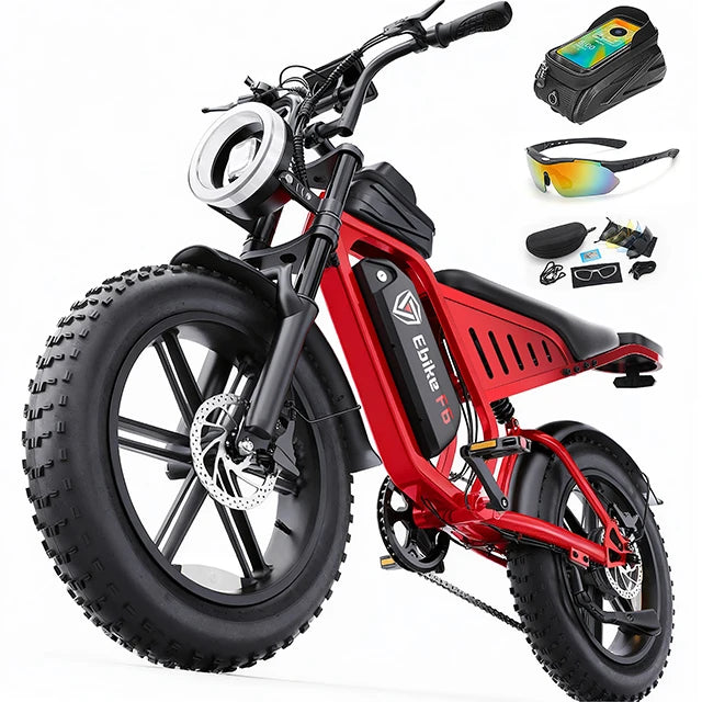 Factory Direct Price F6 48v 15.6Ah Hot Sale US Warehouse ElectricMountain EBike 20" Fat Tires With Plain Rear Passenger Seat - MERGE.DAY.1.FREESTYLE