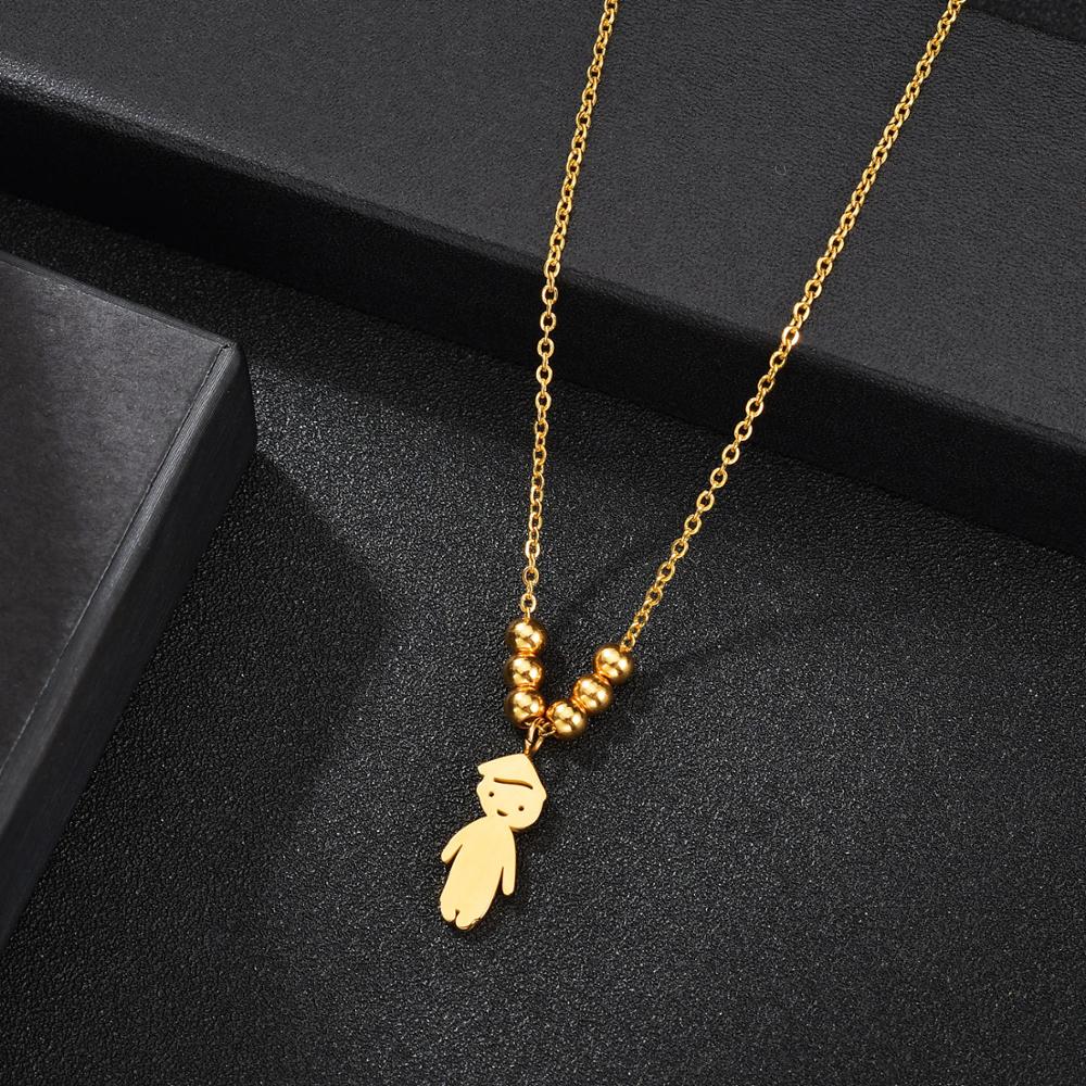 Personalized Boy Girl Kids Pendant Necklace Women Child Engraved Name Date Family Jewelry - MERGE.DAY.1.FREESTYLE